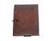 Genuine Embossed Handmade Soft Leather Journal Writing Round Tree Of Life Journals Diary Handmade Recycled Cotton 120 Blank Pages